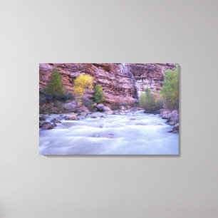 Nordamerika, USA, Utah, Zion Nationalpark. Canvastryck