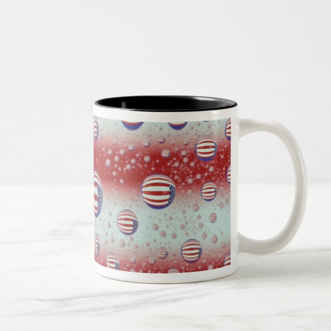 Nordamerika USA, WA, Redmond, U.S. flagga Två-Tonad Mugg (Höger)