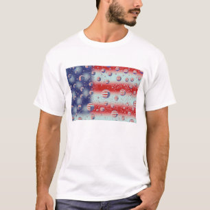 Nordamerika, USA, WA, Redmond, USA:s flagga Tee