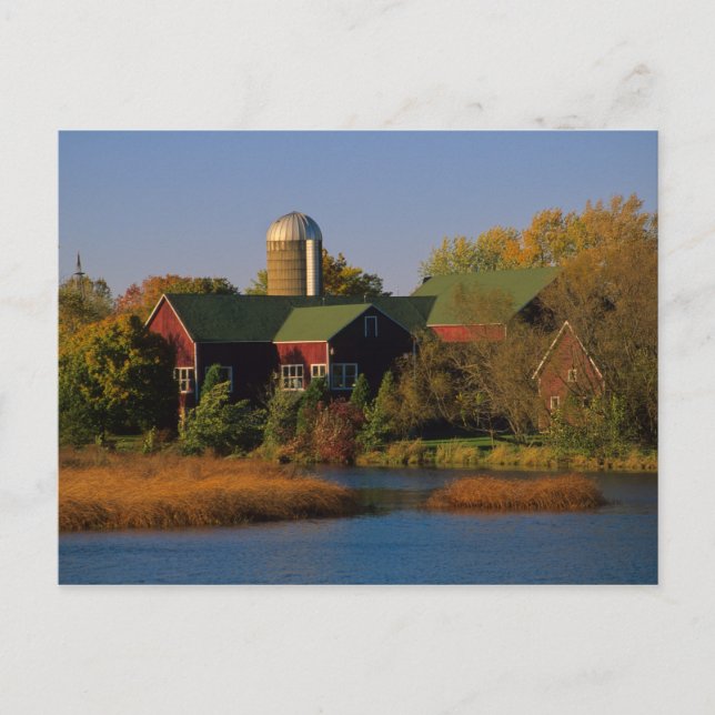 Nordamerika, USA, Wisconsin. Red Barn in Vykort (Framsida)