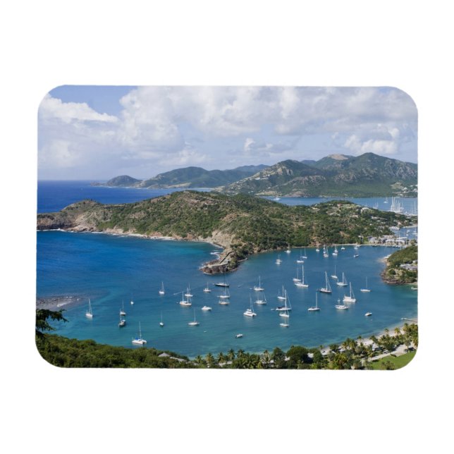 Nordamerika, Västindien, Antigua. Engelska Magnet (Horisontell)