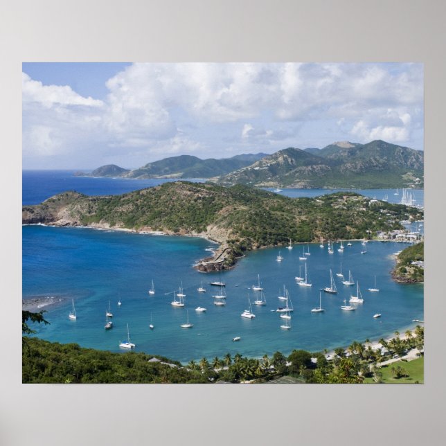 Nordamerika, Västindien, Antigua. Engelska Poster (Framsidan)