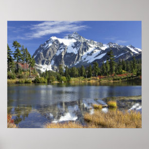 Nordamerika, Washington, Cascades. Mt. Shuksan Poster