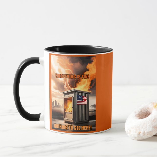 Nordamerikansk enhet: Upp i RökTanktopet Mugg (Med munk)