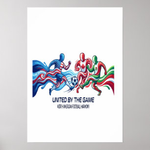 Nordamerikansk fotbollsharmoni 2026 poster