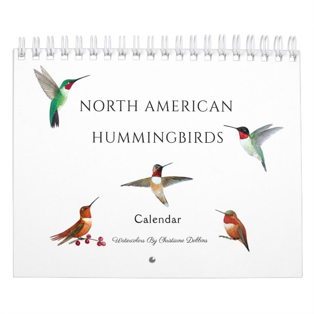 Nordamerikansk Hummingbird-kalender Kalender (Omslag)