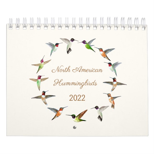 Nordamerikansk Hummingbird-kalender Kalender (Omslag)