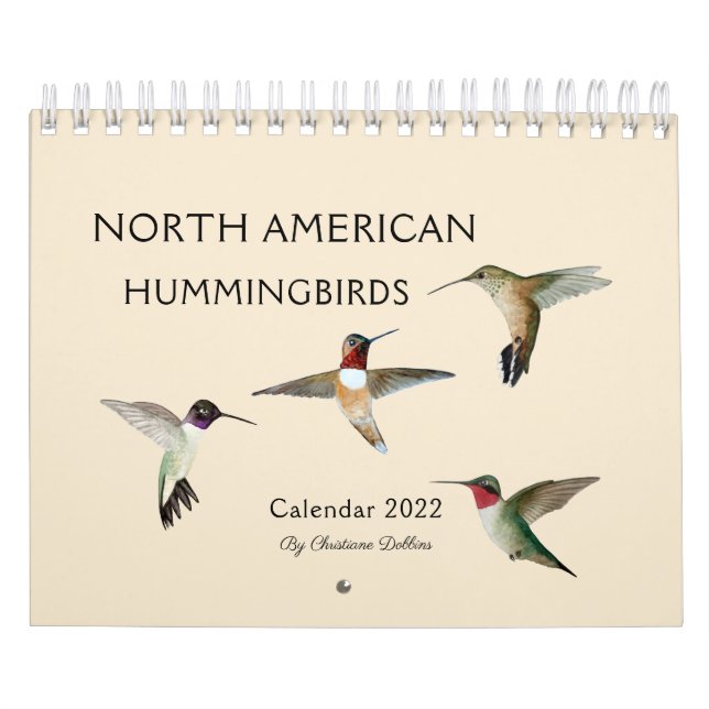 Nordamerikansk Hummingbird-kalender Kalender (Omslag)