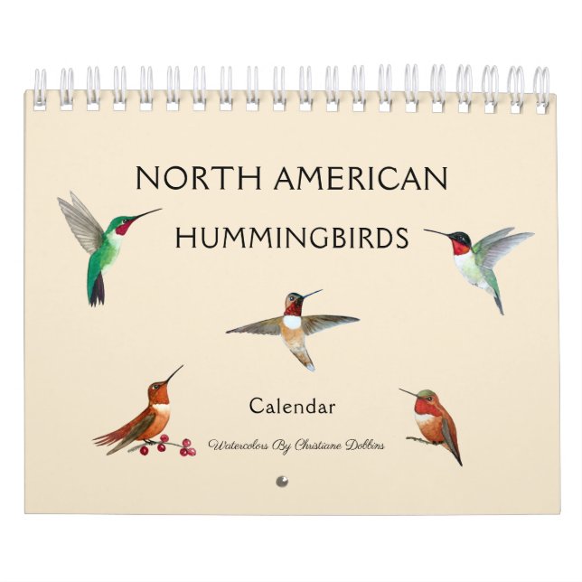 Nordamerikansk Hummingbird-kalender Kalender (Omslag)