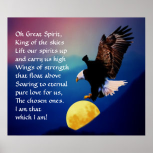 Nordamerikansk inhemsk indiska Prayer Poster