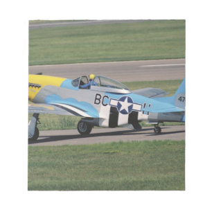 Nordamerikansk P-51 D Dazzling Donna på Anteckningsblock