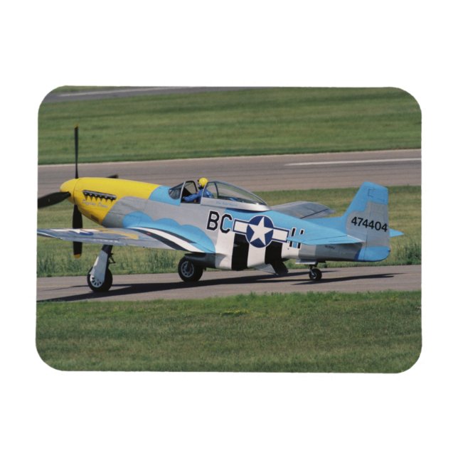 Nordamerikansk P-51 D Dazzling Donna på Magnet (Horisontell)