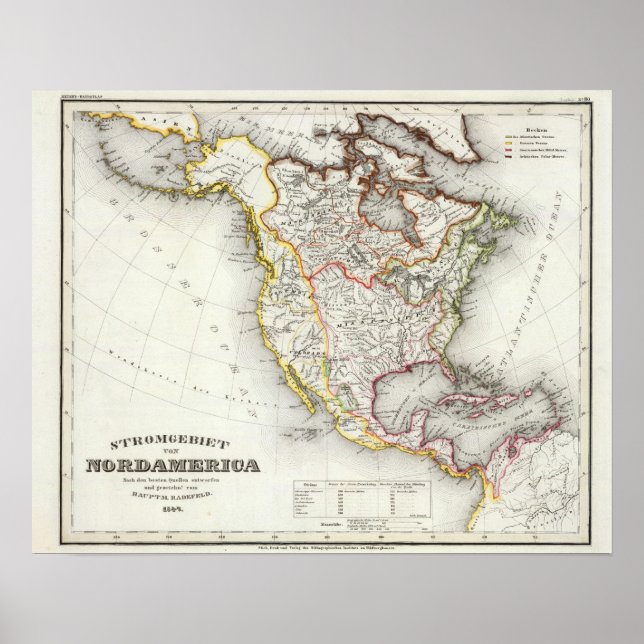 Nordamerikanska floder poster (Framsidan)