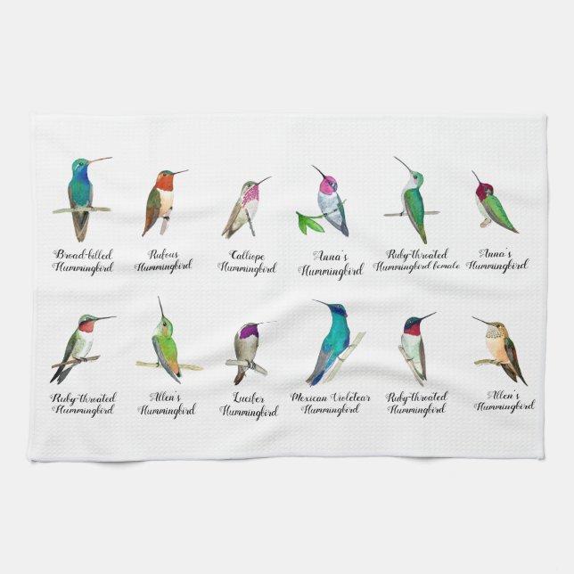 Nordamerikanska Hummingbird Kitchen Towel Kökshandduk (Horisontell)