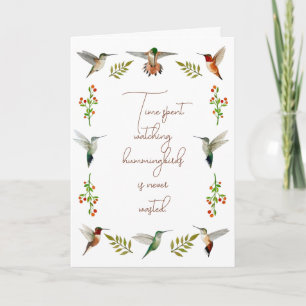 Nordamerikanska Hummingbird Kort