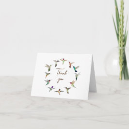 Nordamerikanska Hummingbird - tackkort Kort