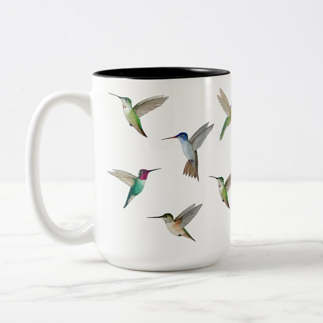 Nordamerikanska Hummingbird Två-Tonad Mugg (Vänster)