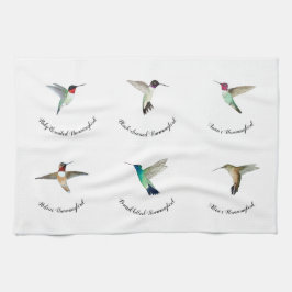 Nordamerikanska Hummingfåglar Kökshandduk
