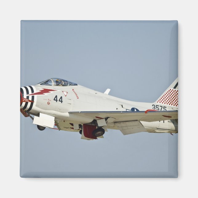 Nordamerikanska Naval FJ2 Fury Jet Fighter flygand Magnet (Framsidan)