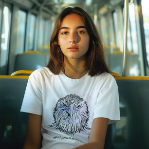 Nordamerikanska Örn Art   Blå Lila T Shirt