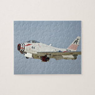 Nordamerikanskt Naval FJ2 Fury Jet Fighter flygand Pussel