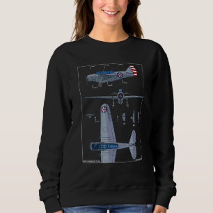Nordamerikanskt O 47 Ww2 Observationsflygplan Färg T Shirt