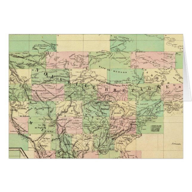 Nordamerikas församling Karta Hälsningskort (Framsidan Horizontal)