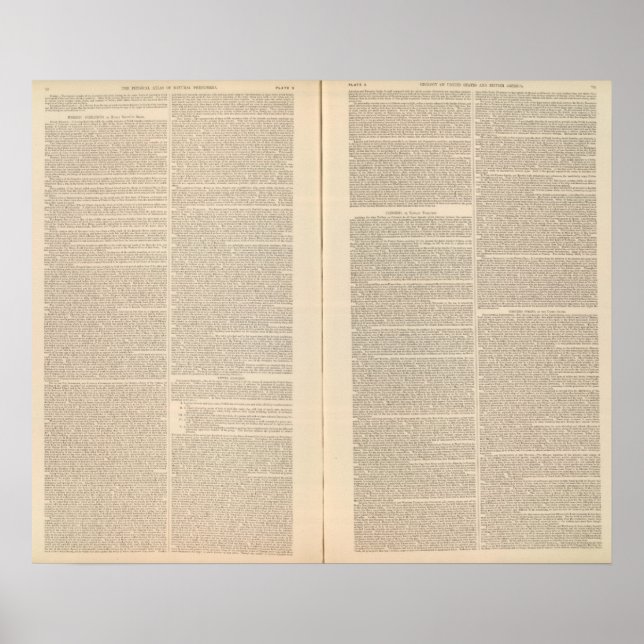 Nordamerikas geologiska Karta Poster (Framsidan)