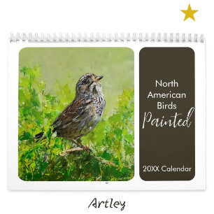 Nordamerikas målade fågelbakgård Birding Kalender