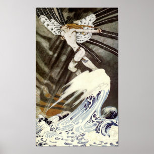 Nordan som får uttröttad över havet poster