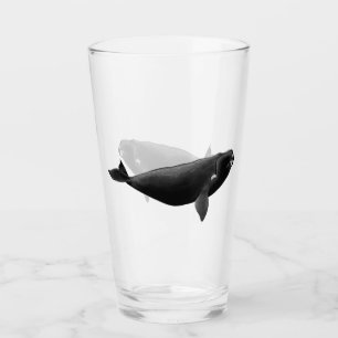 "Nordatlantiska Högerna Whale" konst Glaskopp
