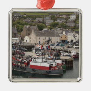 Nordatlantiska strandpromenaden i hamnen Stromness Julgransprydnad Metall