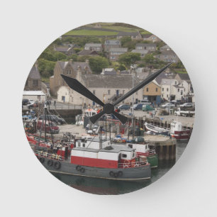 Nordatlantiska strandpromenaden i hamnen Stromness Rund Klocka