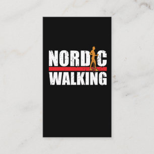Nordbo som går konditionhobbyidrottare visitkort