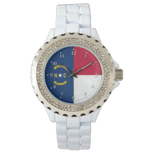 Nordcarolina statliga flagga armbandsur