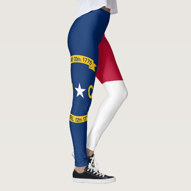 Nordcarolina statliga flagga leggings (Höger)