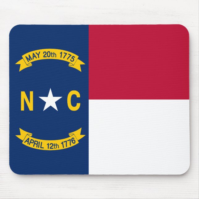 Nordcarolina statliga flagga musmatta (Framsidan)