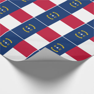 Nordcarolina statliga flagga presentpapper