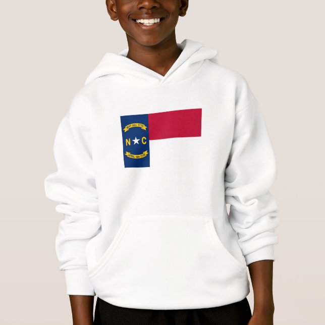 Nordcarolina statliga flagga t shirt (Framsida)