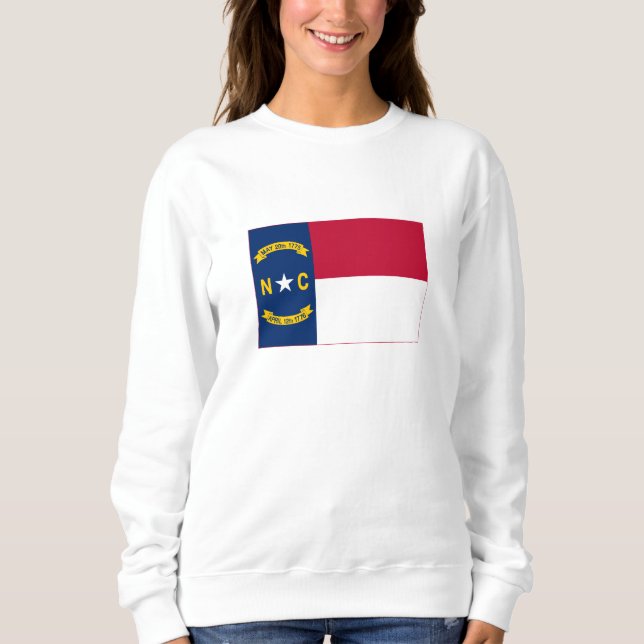 Nordcarolina statliga flagga t shirt (Framsida)