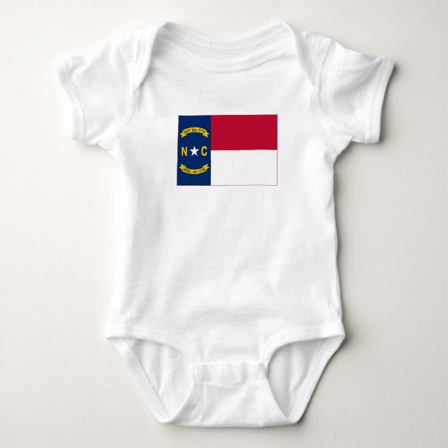 Nordcarolina statliga flagga t shirt (Framsida)