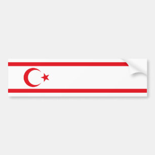 Nordcyperns flagga bildekal