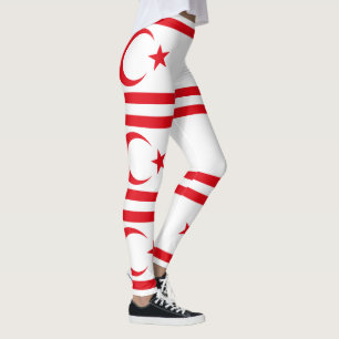 Nordcyperns flagga leggings