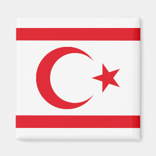 Nordcyperns flagga magnet