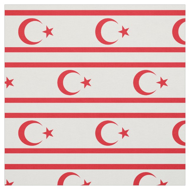 Nordcyperns flagga tyg (Provkarta)