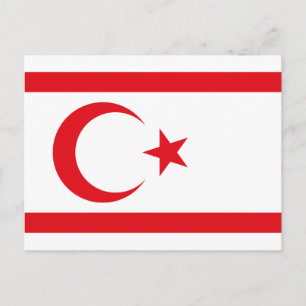 Nordcyperns flagga vykort