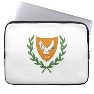 nordcyperns lands vapen sköld symbol emblem flagga laptop fodral