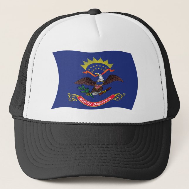 Norddakota Flagg Hatt Keps (Framsida)
