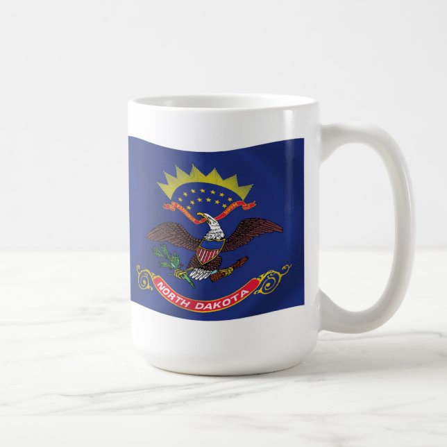 Norddakota Flagga Mugg (Höger)