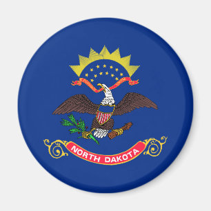 Norddakotas statsflagga magnet